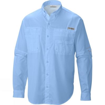 Camisa Columbia Tamiami II Manga Larga Hombre - Azules Claro - Chile DNU342918